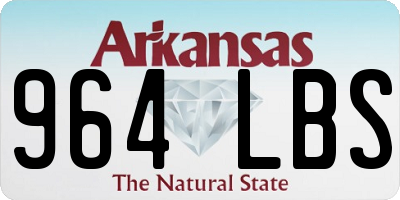 AR license plate 964LBS