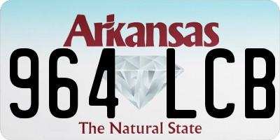 AR license plate 964LCB