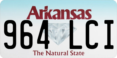 AR license plate 964LCI
