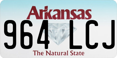 AR license plate 964LCJ