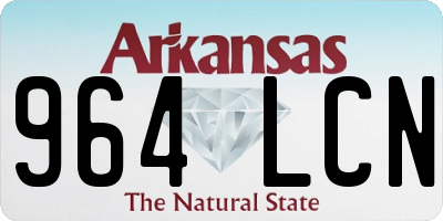 AR license plate 964LCN