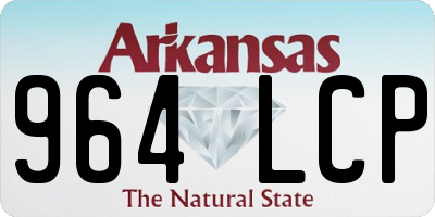 AR license plate 964LCP