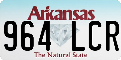 AR license plate 964LCR