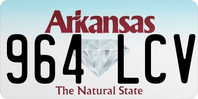 AR license plate 964LCV