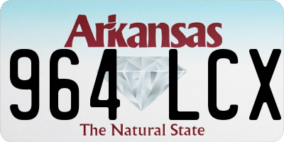 AR license plate 964LCX