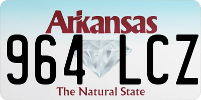 AR license plate 964LCZ