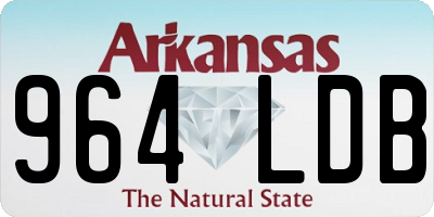 AR license plate 964LDB
