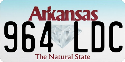 AR license plate 964LDC