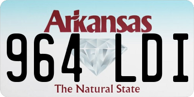 AR license plate 964LDI