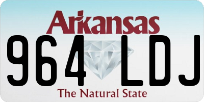 AR license plate 964LDJ