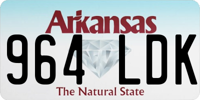 AR license plate 964LDK