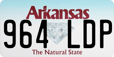 AR license plate 964LDP