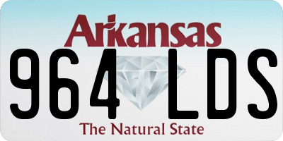 AR license plate 964LDS