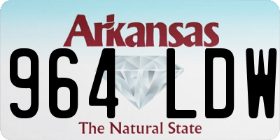 AR license plate 964LDW