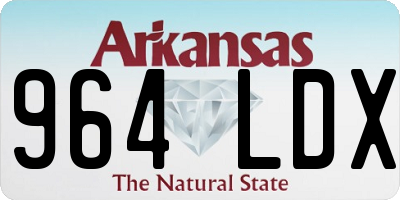 AR license plate 964LDX