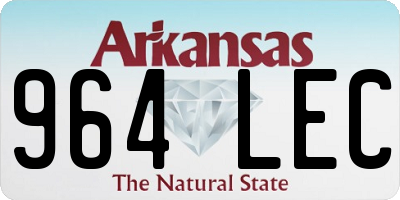 AR license plate 964LEC