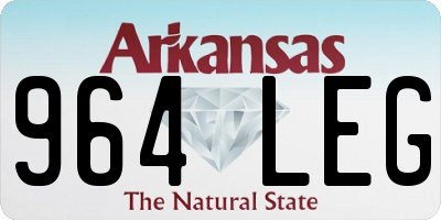 AR license plate 964LEG