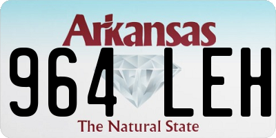 AR license plate 964LEH