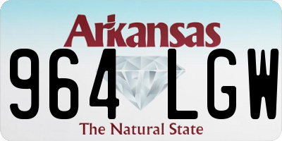 AR license plate 964LGW