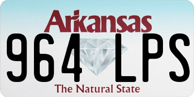 AR license plate 964LPS