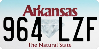AR license plate 964LZF