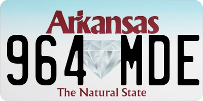 AR license plate 964MDE