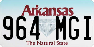 AR license plate 964MGI