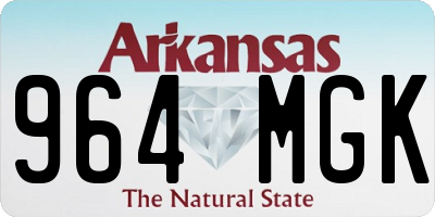 AR license plate 964MGK