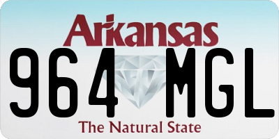 AR license plate 964MGL