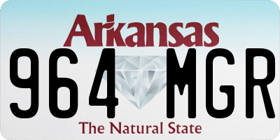 AR license plate 964MGR