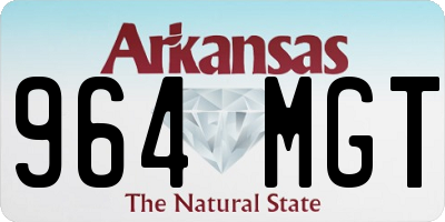 AR license plate 964MGT