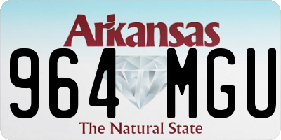 AR license plate 964MGU