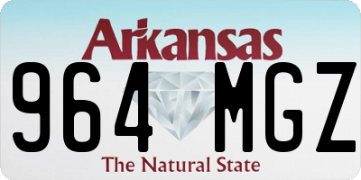 AR license plate 964MGZ