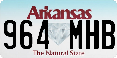 AR license plate 964MHB
