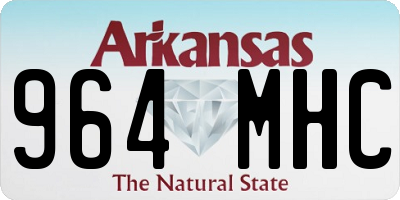 AR license plate 964MHC