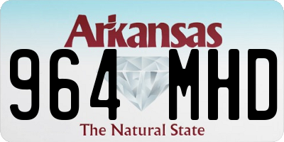 AR license plate 964MHD