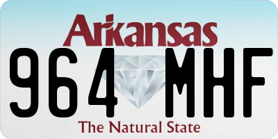 AR license plate 964MHF