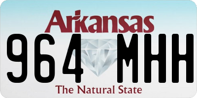 AR license plate 964MHH