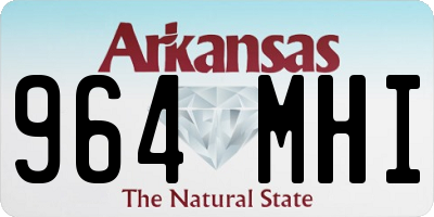AR license plate 964MHI
