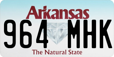 AR license plate 964MHK