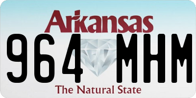 AR license plate 964MHM