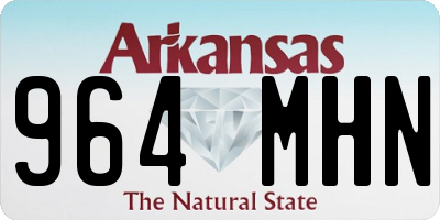 AR license plate 964MHN