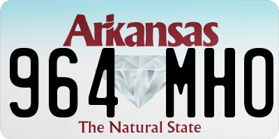 AR license plate 964MHO