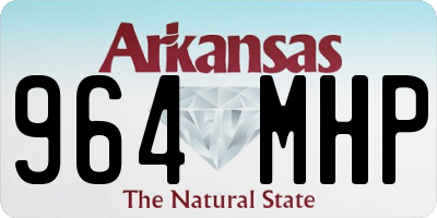 AR license plate 964MHP