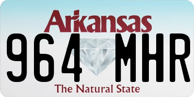 AR license plate 964MHR