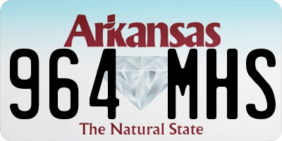 AR license plate 964MHS
