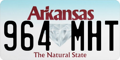 AR license plate 964MHT