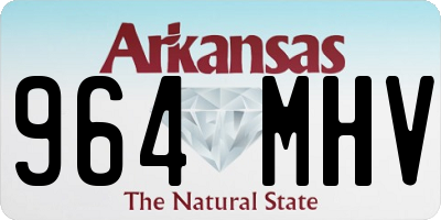 AR license plate 964MHV