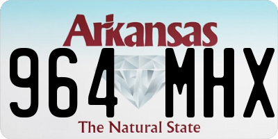 AR license plate 964MHX