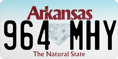 AR license plate 964MHY